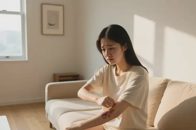 女生身上容易长湿疹不管它会自己痊愈吗(图3)