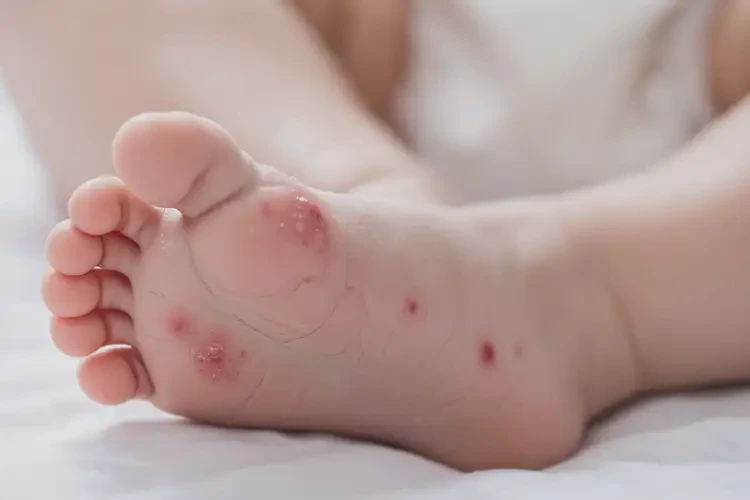 嬰兒腳上出現(xiàn)濕疹能治好嗎(圖4)