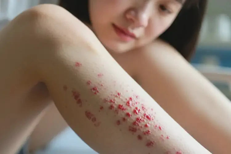 女生大腿上出現(xiàn)濕疹可以治好嗎(圖4)