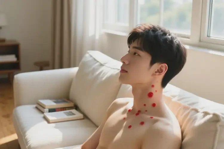 青年人脖子上容易长湿疹不管它会自己痊愈吗(图1)