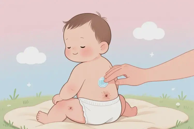 幼儿屁股上有湿疹可以治好吗(图4)