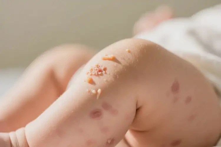 嬰幼兒大腿上出現(xiàn)濕疹可以治好嗎(圖4)