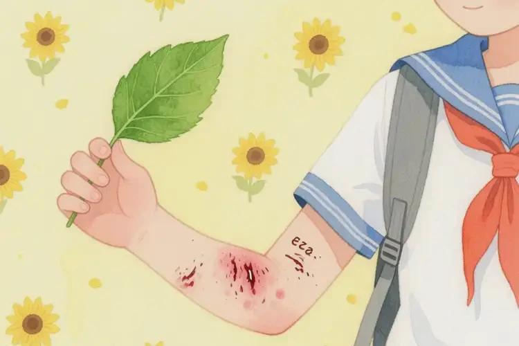 中学生手臂容易起湿疹可以治好吗(图2)