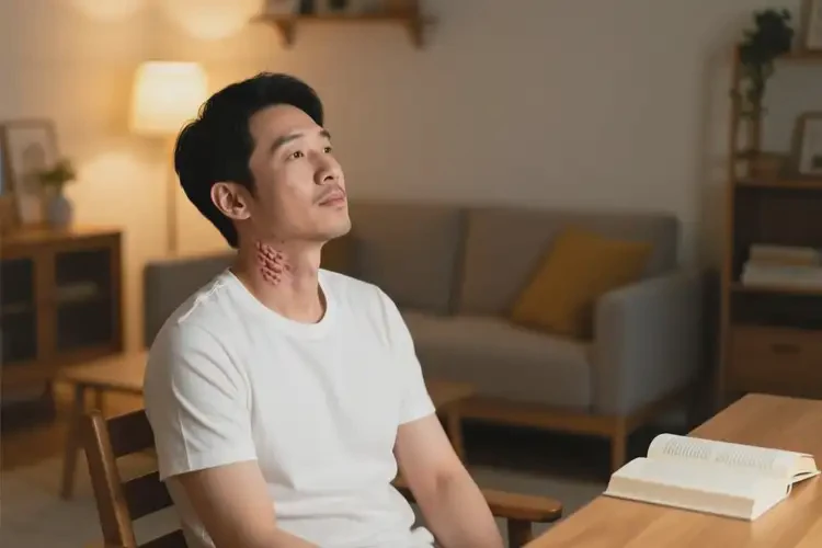 男性脖子出濕疹可以治好嗎(圖2)