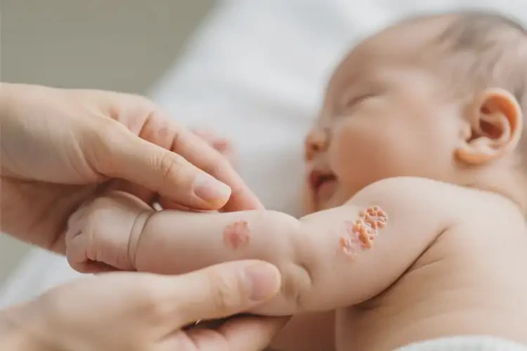 嬰幼兒手臂上有濕疹可以治好嗎(圖2)