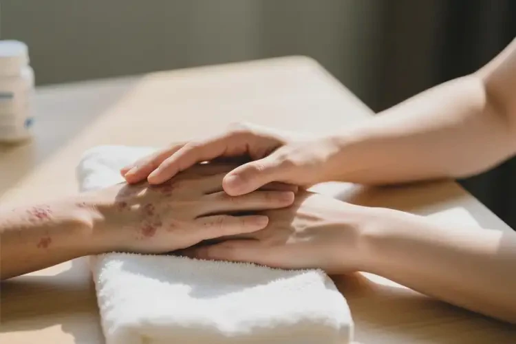 儿童手上容易长湿疹可以治好吗(图1)