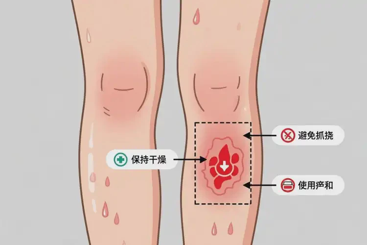 女性小腿上起湿疹可以治好吗(图1)