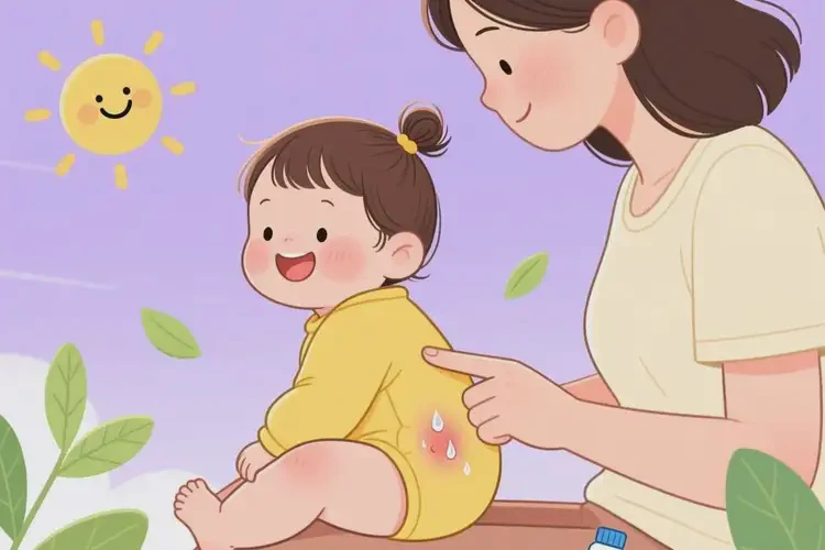 幼儿屁股上有湿疹可以治好吗(图2)