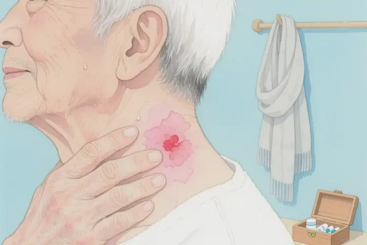 老年人脖子出濕疹可以治好嗎(圖1)