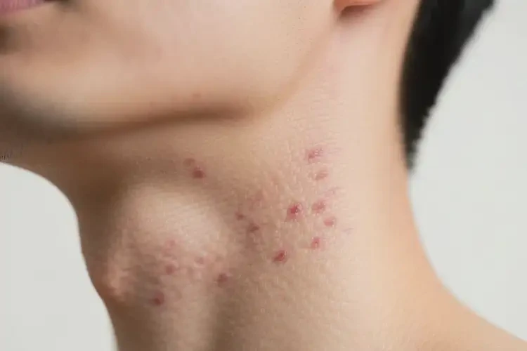 男性脖子上偶爾起濕疹可以治好嗎(圖4)