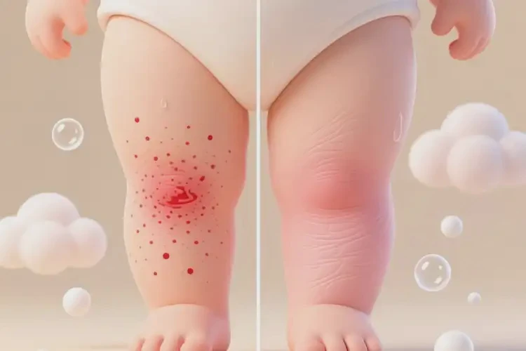 寶寶大腿上經(jīng)常起濕疹可以治好嗎(圖2)