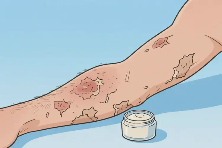 男生手臂上起濕疹可以治好嗎(圖3)