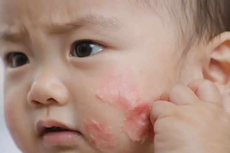 寶寶身上長濕疹能治好嗎(圖4)