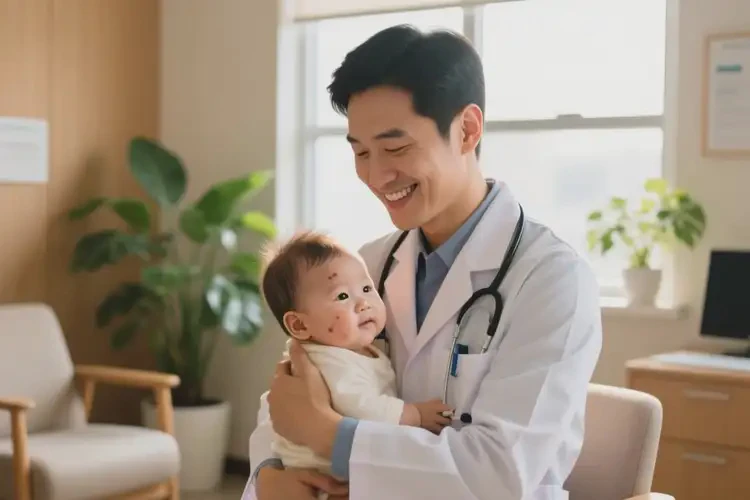 宝宝面部偶尔起湿疹能够彻底治愈吗(图3)