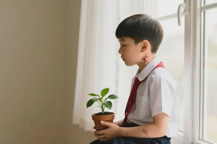 中学生脖子上容易长湿疹可以治好吗(图2)