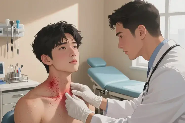 男生脖子上出现湿疹可以治好吗(图3)