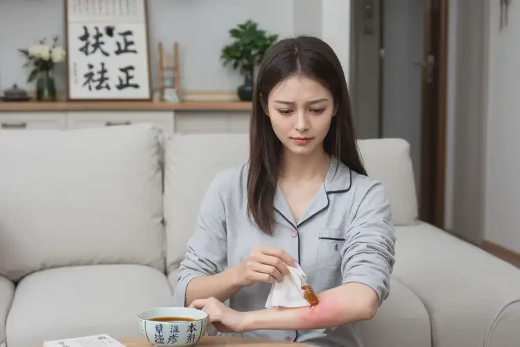 女生手臂长湿疹可以治好吗(图2)