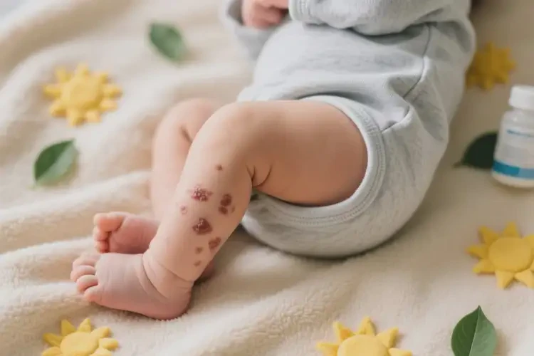 新生儿大腿上经常起湿疹可以治好吗(图1)