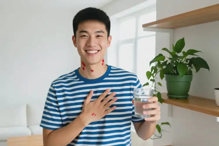 大學(xué)生脖子上有濕疹可以治好嗎(圖1)