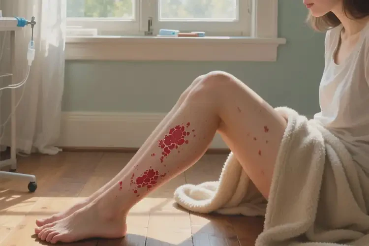 女人大腿出現(xiàn)濕疹可以治好嗎(圖3)