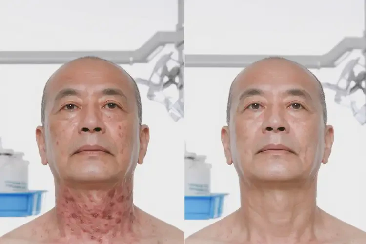 男生脖子上經常起濕疹不管它會自己自愈嗎(圖1)