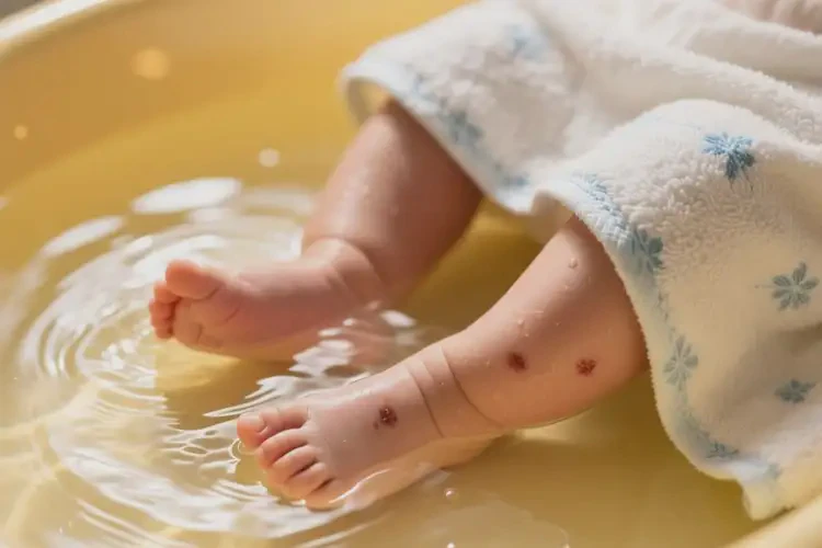 寶寶腳上偶爾起濕疹可以治好嗎(圖1)
