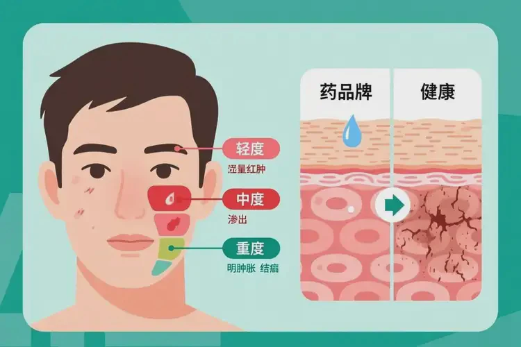 男人面部長濕疹可不可以根治(圖2)