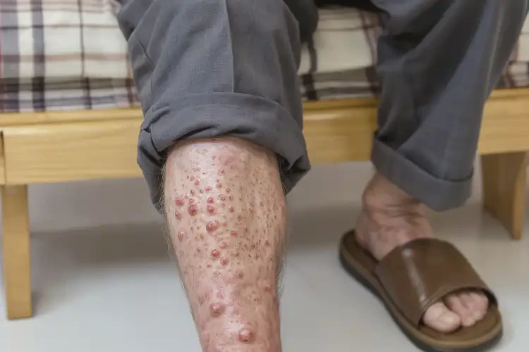 老年人小腿上偶爾長濕疹不管它會自己好嗎(圖3)