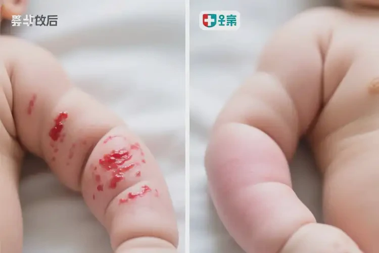 嬰兒手臂起濕疹能治好嗎(圖2)