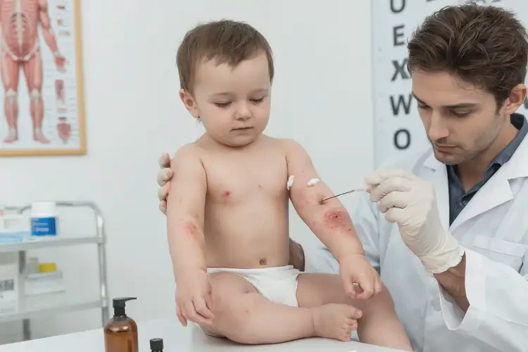 寶寶手臂出濕疹能治好嗎(圖3)