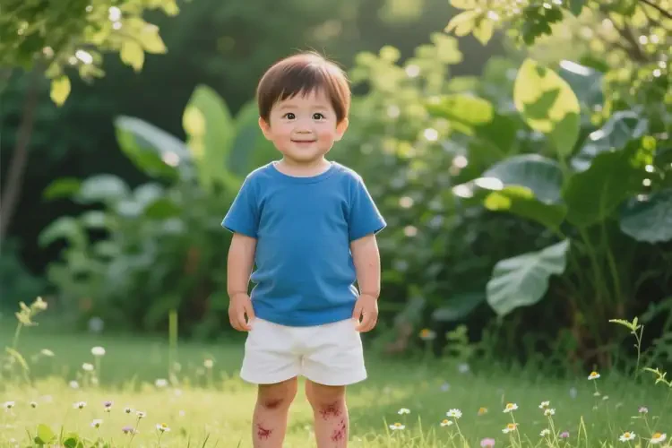 小孩小腿上长湿疹可以彻底自愈吗(图1)