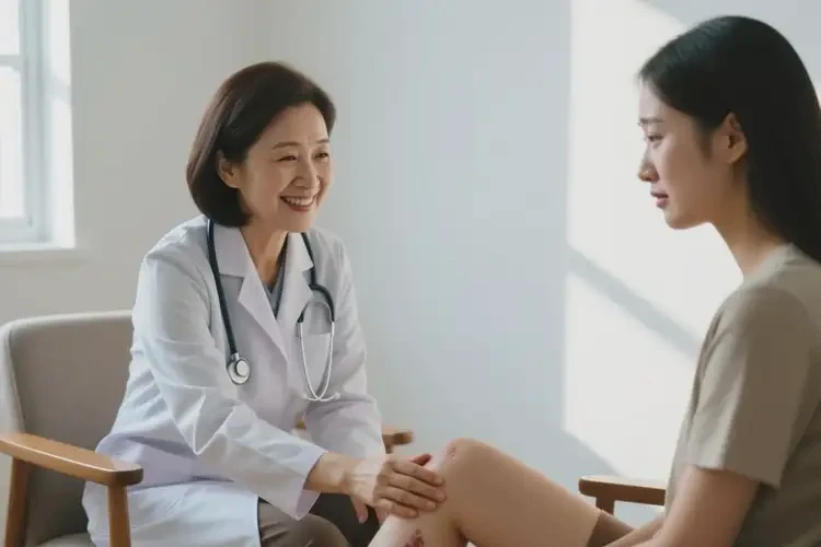 女性大腿上偶尔长湿疹能够彻底治愈吗(图2)