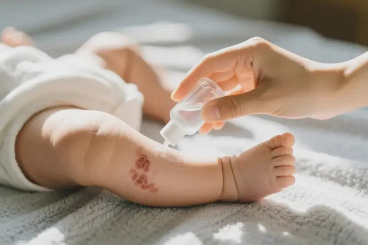 嬰幼兒大腿出現(xiàn)濕疹能治好嗎(圖1)