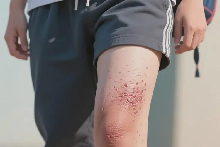 中学生大腿上经常起湿疹可以治好吗(图1)