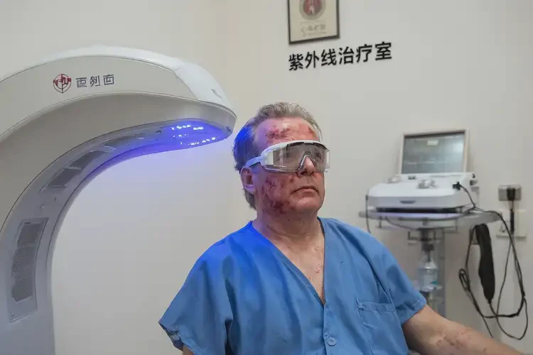 男性臉上容易長濕疹可以治好嗎(圖1)