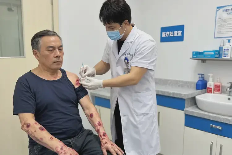 男性脖子上有濕疹可以治好嗎(圖2)