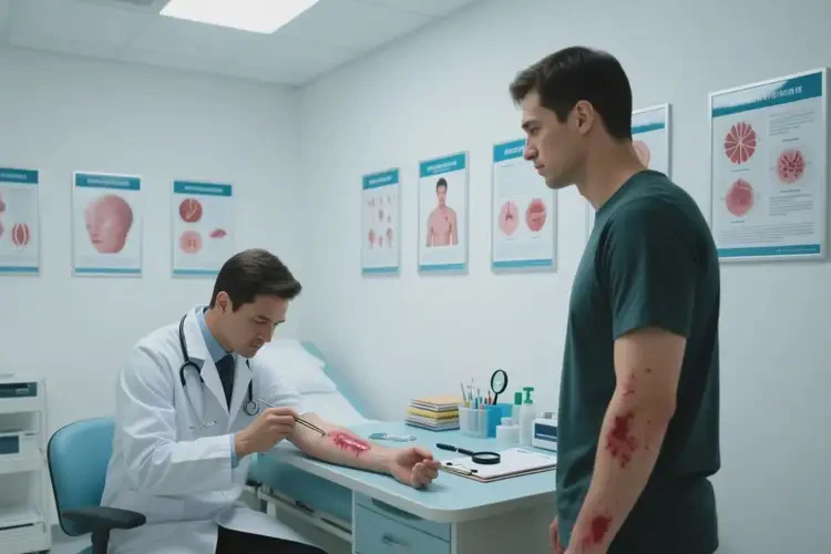 男生手臂上容易起湿疹可以治好吗(图1)