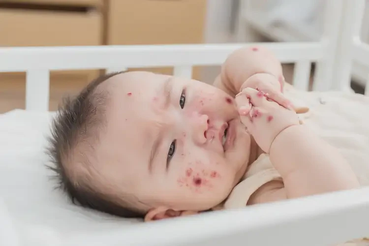 嬰兒身上偶爾起濕疹可以治好嗎(圖4)