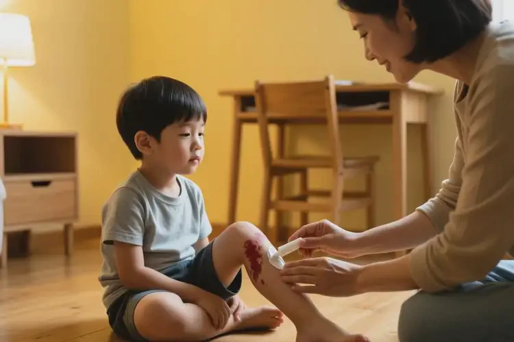 小學(xué)生小腿上出現(xiàn)濕疹可以治好嗎(圖2)