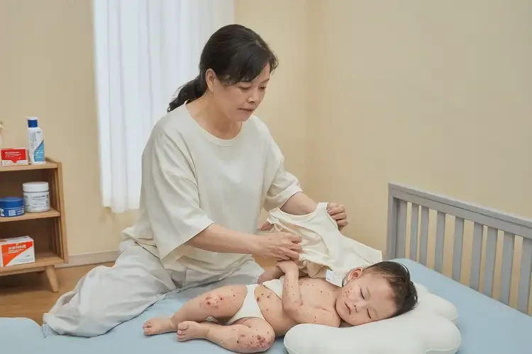 小兒四肢偶爾長(zhǎng)濕疹可以治好嗎(圖2)