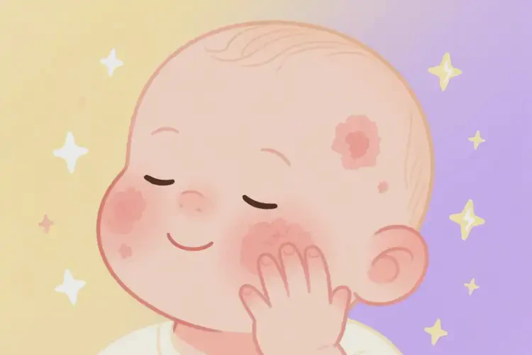 嬰幼兒臉上出現(xiàn)濕疹可以治好嗎(圖2)