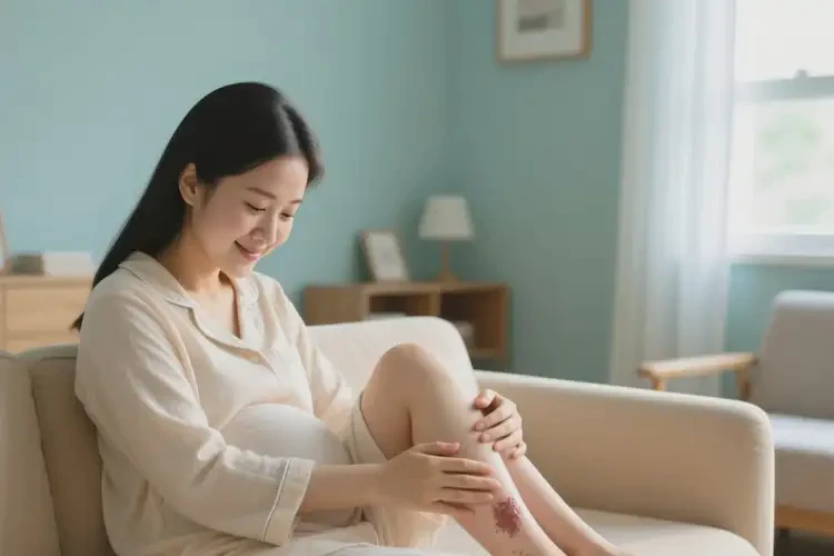 产妇小腿上长湿疹可不可以彻底自愈(图1)