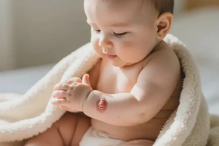 嬰兒手臂上經常起濕疹能治好嗎(圖3)
