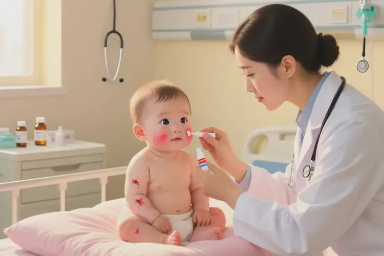 幼儿面部出湿疹可以治好吗(图1)