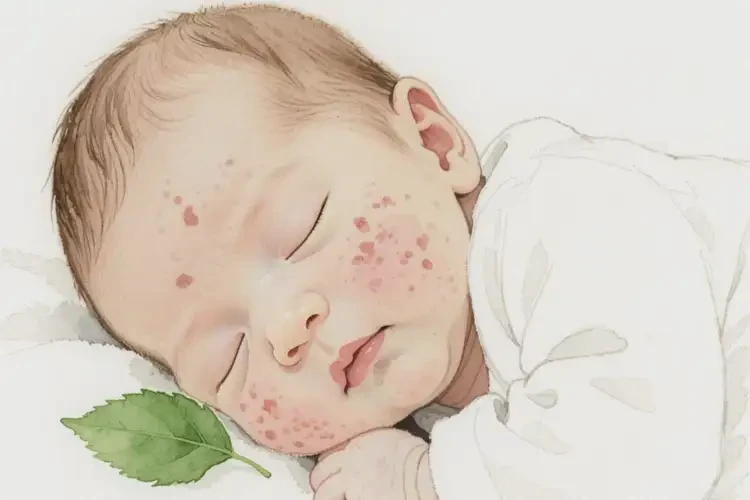 嬰幼兒臉上出現(xiàn)濕疹可以治好嗎(圖1)