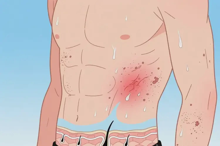 男人肚子容易長(zhǎng)濕疹可不可以根治(圖3)