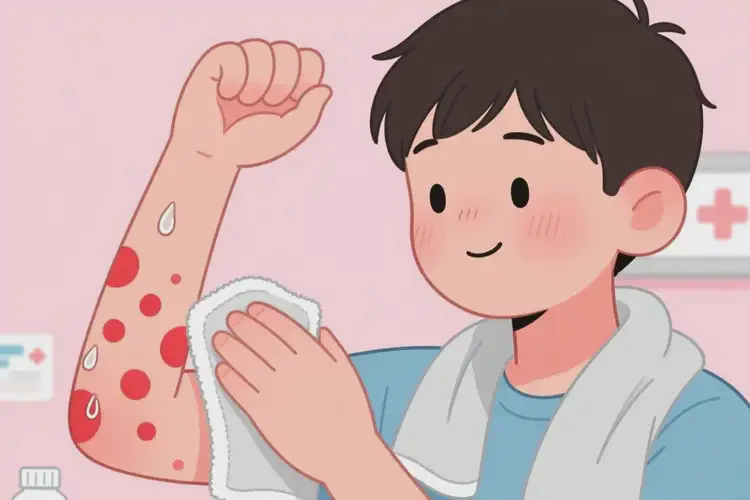 青少年手臂出現(xiàn)濕疹可以治好嗎(圖2)