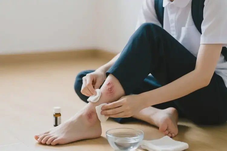 大學(xué)生小腿上長濕疹可以治好嗎(圖1)