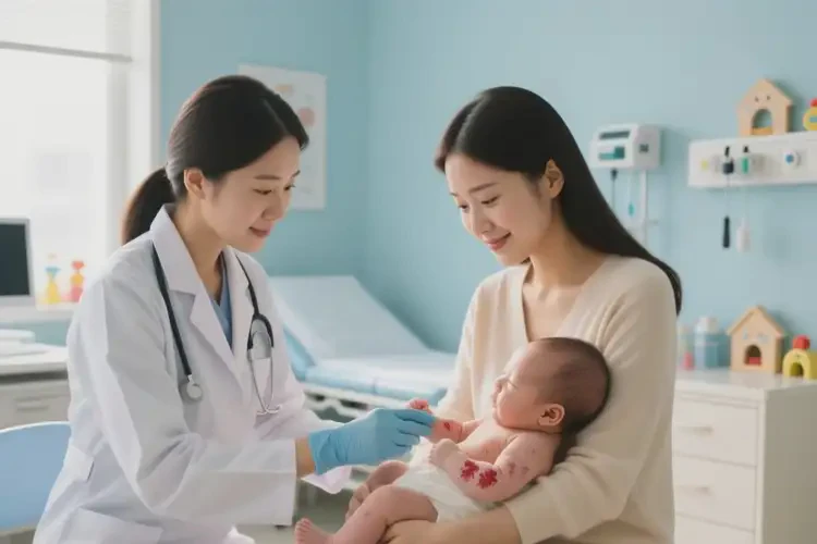 新生儿手臂上经常起湿疹可以治好吗(图2)