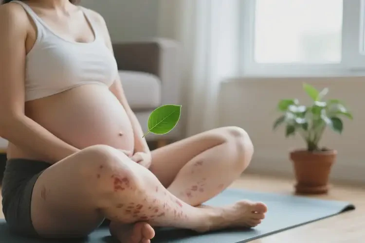 孕妇大腿上长湿疹可以治好吗(图1)